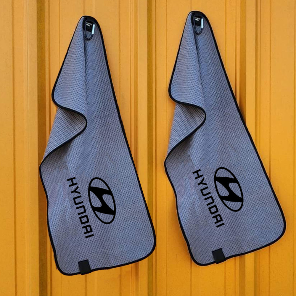 Magnetic Grey Golf Towel