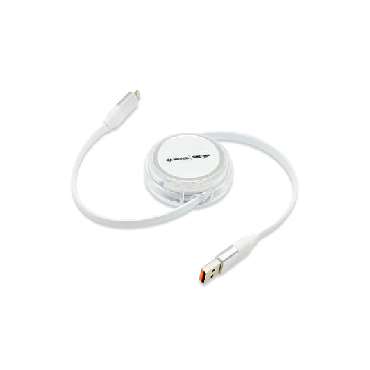 4-in-1 Retractable Cable with Interchangeable Connectors