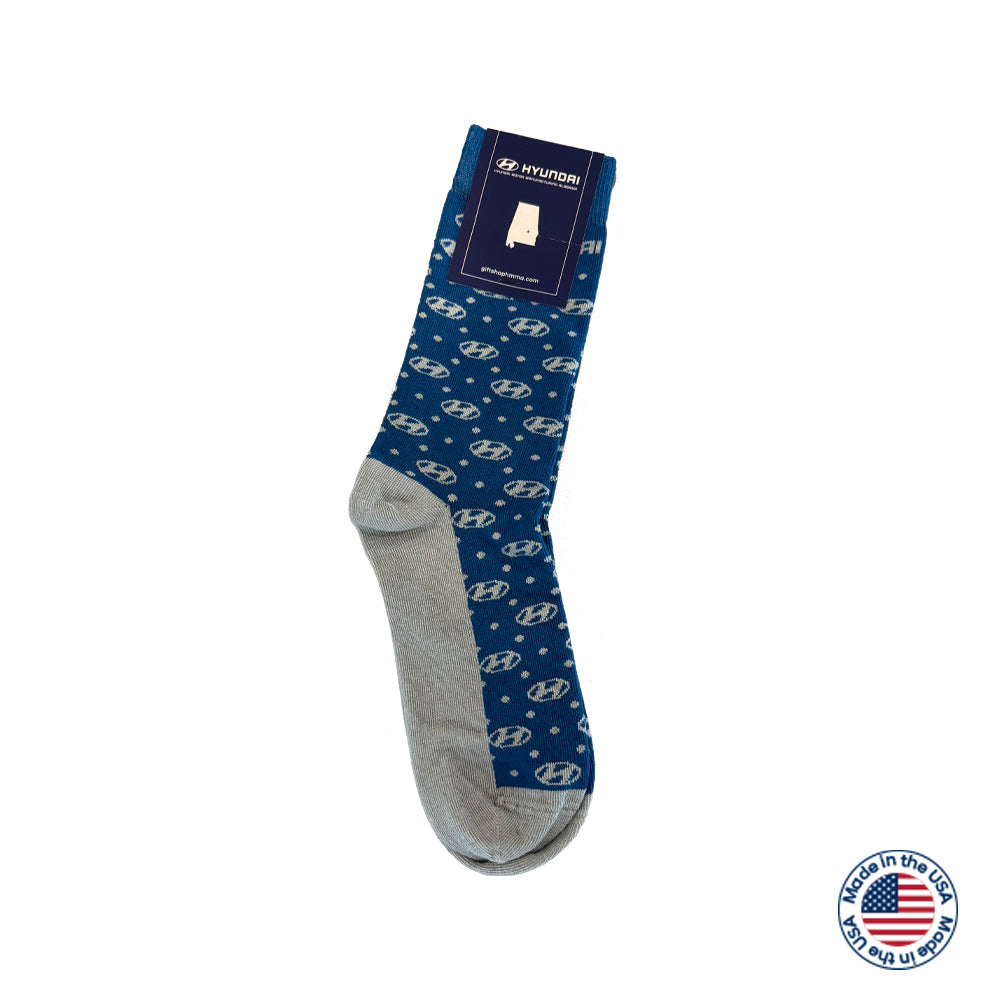 Custom Hyundai Cotton Crew Socks